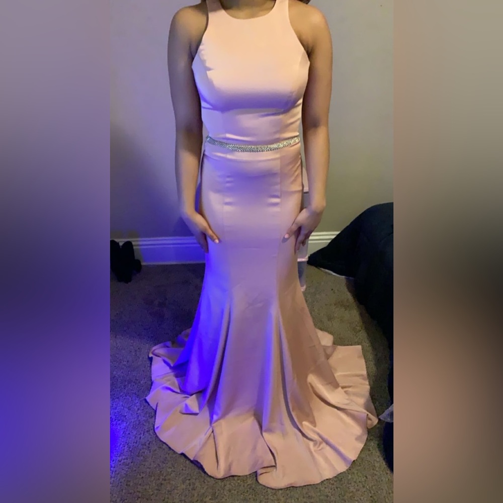 Champagne Pink Prom Dress
